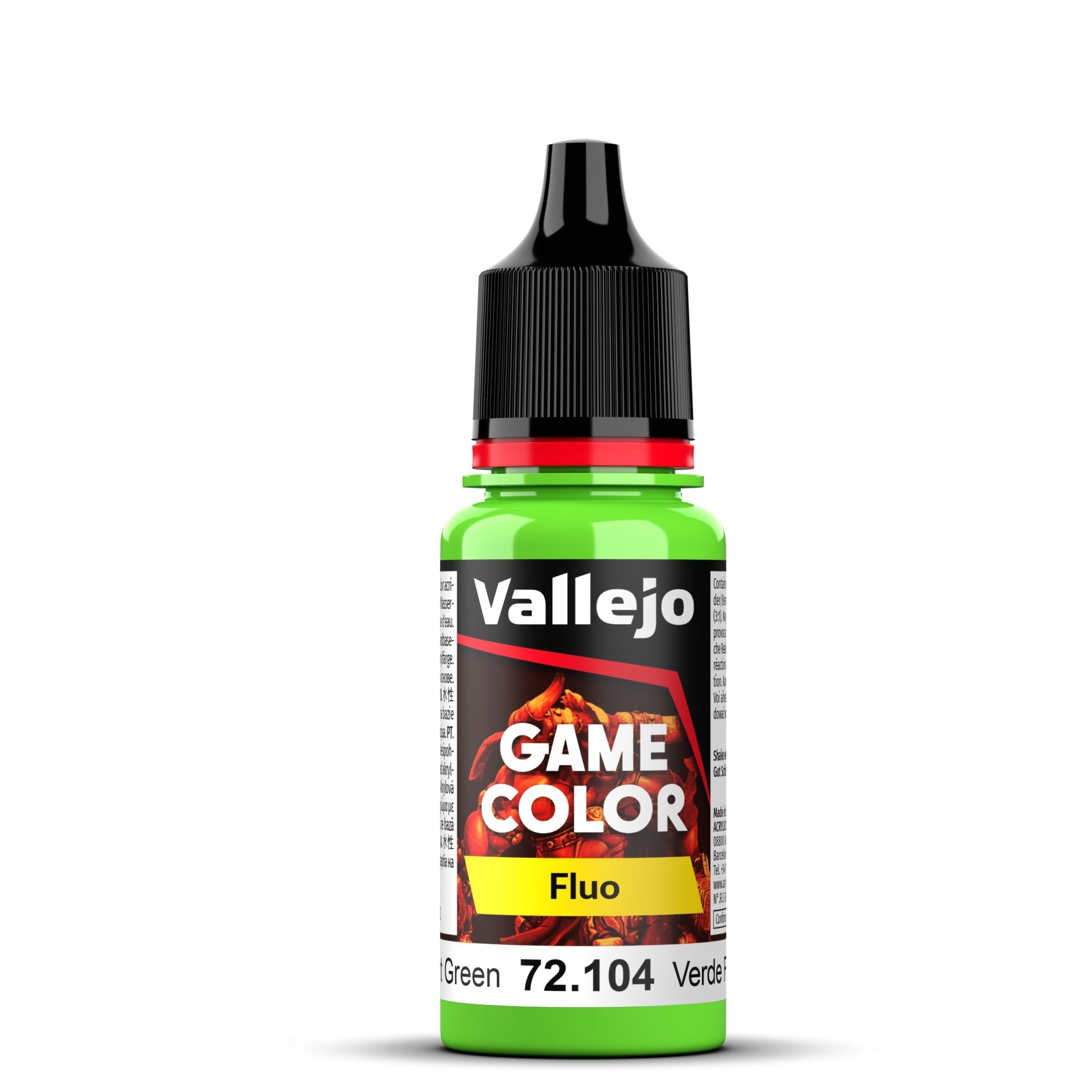 Vallejo Game Color, Fluorescent Green, 18 ml