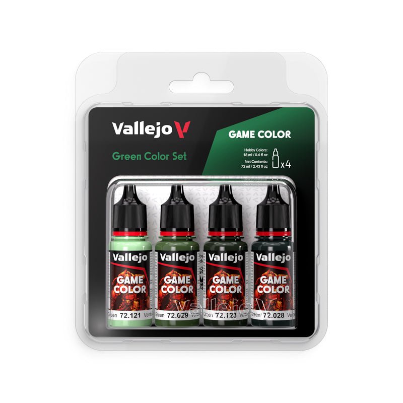 Vallejo Green Color Set, 4pc