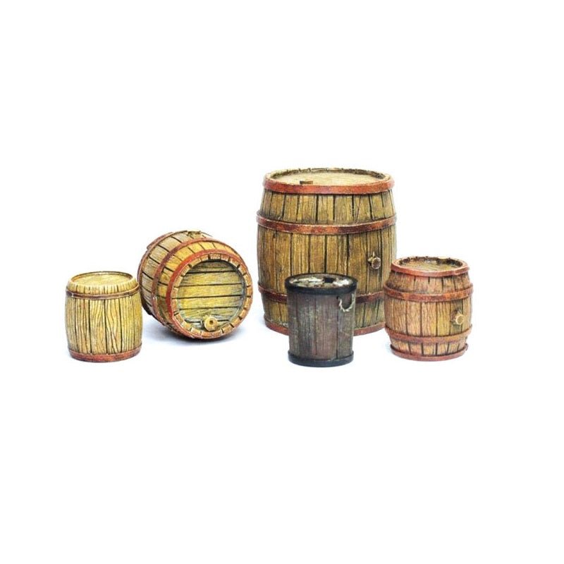 Vallejo Scenics Wooden Barrels, 1/35 Scale