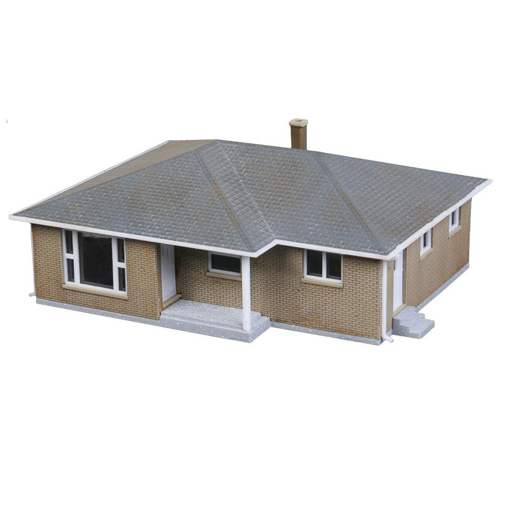 Walthers Cornerstone® Brick Ranch House Structure Kit, N Scale