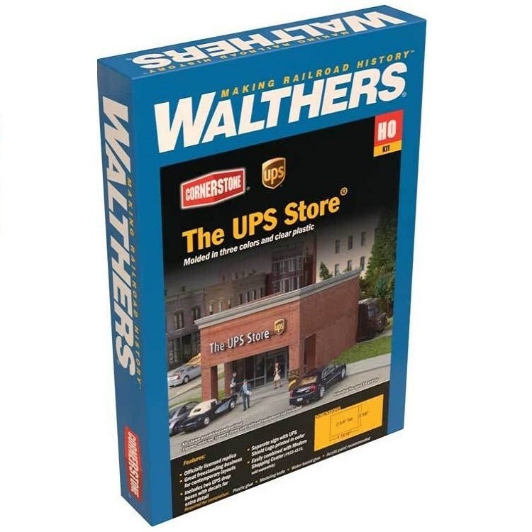 Walthers Cornerstone The UPS Store® Structure Kit, HO Scale
