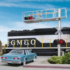 Walthers SceneMaster Modern Cantilever Grade Crossing Signal - Single Lane, HO Scale