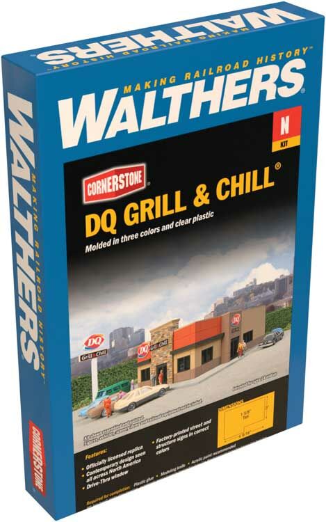 WalthersCornerstone DQ Grill & Chill® Structure Kit, N Scale