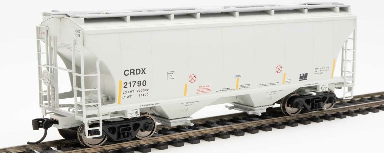 WalthersMainline® 39' Trinity 3281 Hopper - Chicago Freight Car Leasing CRDX #21790, HO Scale - Micro - Mark Model Trains, Rolling Stock, Z