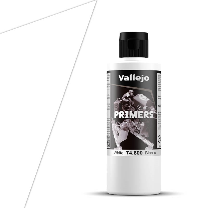 White Surface Primer (200 ml / 6.76 fl oz), Acrylicos Vallejo