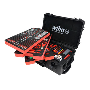 Wiha® 194 Piece Wiha Premium Tool Kit in Rolling Tool Box