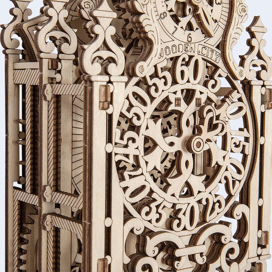 Wooden City® Royal Clock Kinetic Laser Cut Model Kit