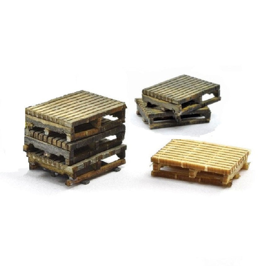 Ho Scale Pallet Racking Wooden Pallets Kit, HO Scale by Scientific – Micro-Mark
