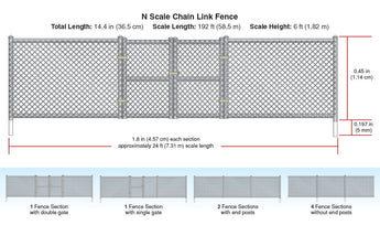 Woodland Scenics® Chain Link Fence N Scale