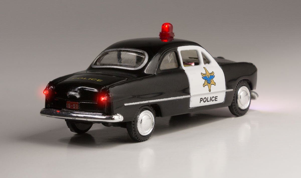 Woodland Scenics® Just Plug® Vehicle Police Car, HO Scale