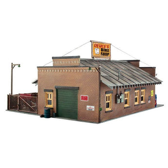 Woodland Scenics Landmark Structures Kit, Deuce's Bike Shop, HO Scale