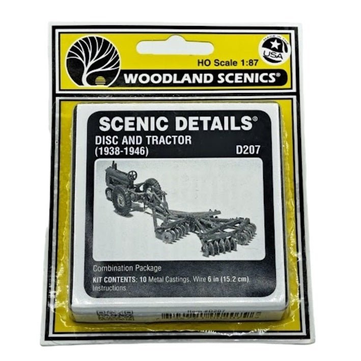 Woodland Scenics Scenic Details® Disc & Tractor (1938 - 1946) Kit, HO Scale