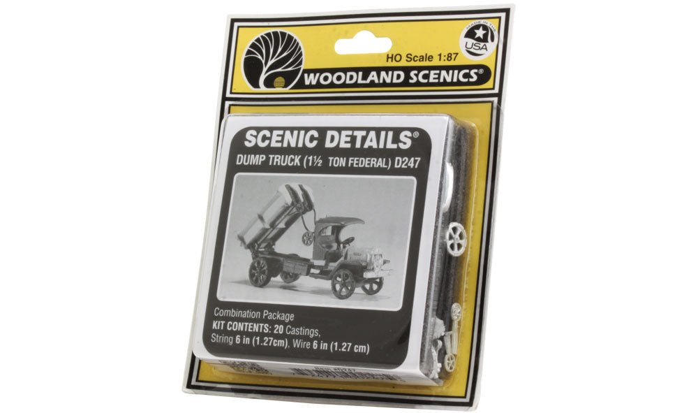 Woodland Scenics® Scenic Details® Dump Truck (1 - 1/2 Ton Federal) Kit, HO Scale
