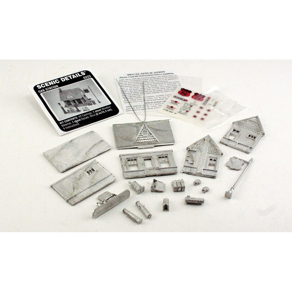 Woodland Scenics® Scenic Details® Gas Station Kit, HO Scale