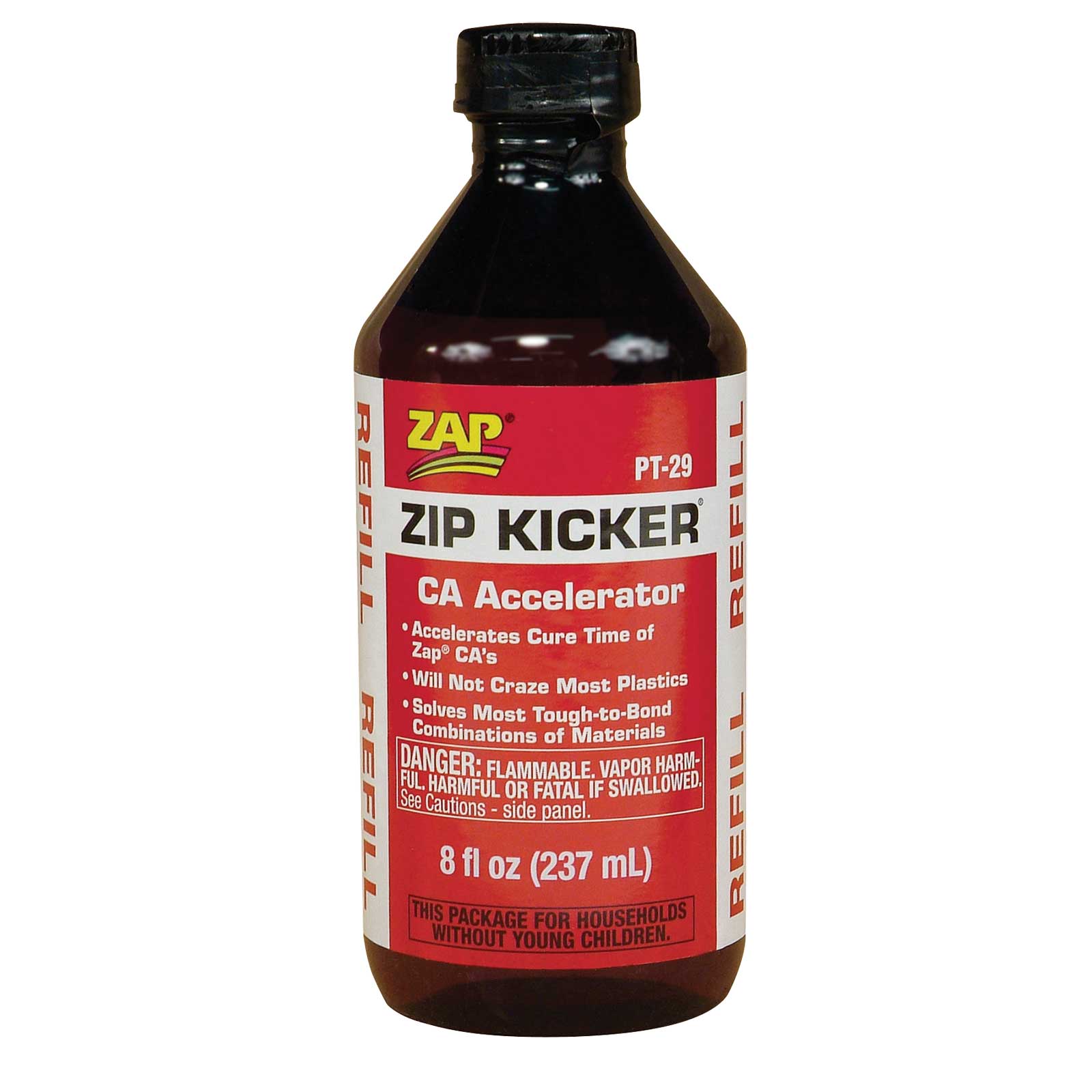 Zap Zip Kicker Super Glue Accelerator, 8 oz. Liquid