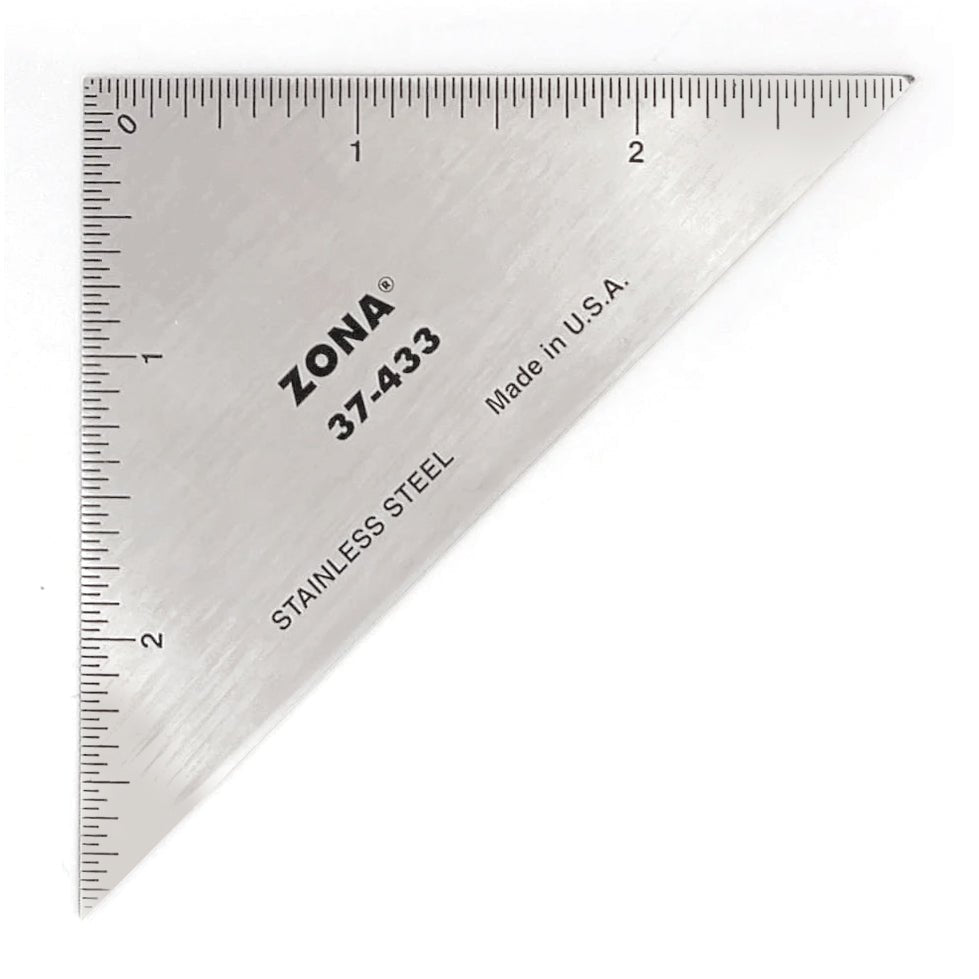 Zona® 3-inch Triangle Precision Ruler – Micro-Mark