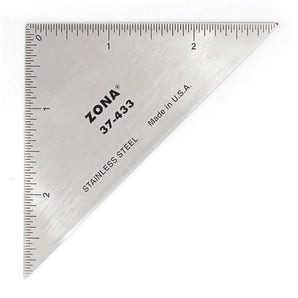 Zona 3 - inch Triangle Precision Ruler